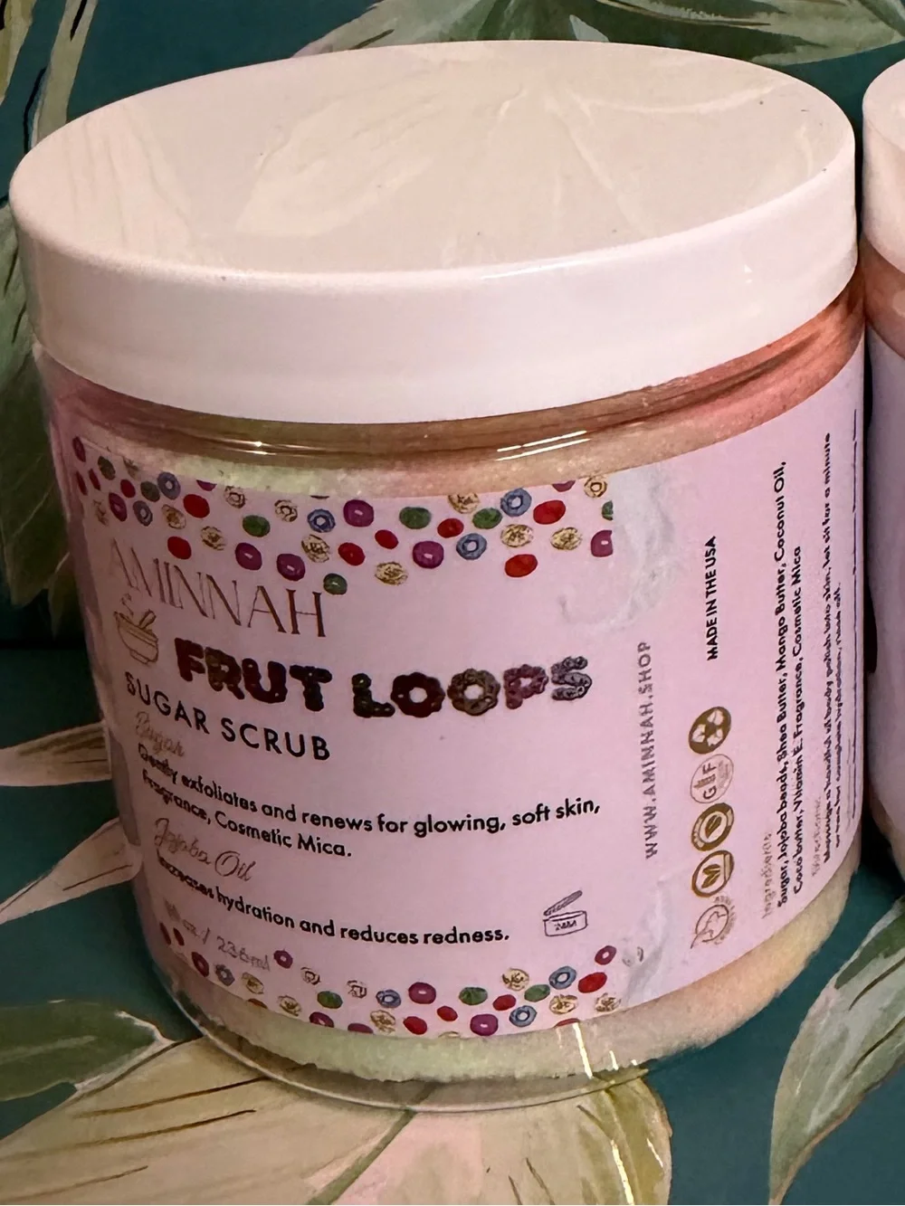 Aminnah Fruit Loops Sugar Scrub & Whipped Body Butter Set 8 oz